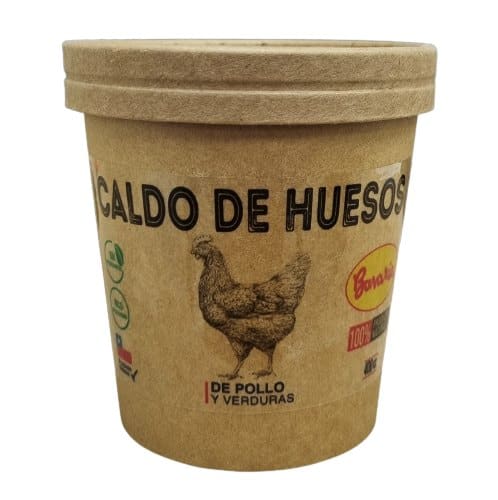 receta caldo huesos pollo