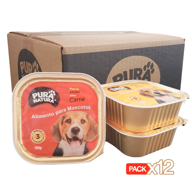alimento perros adultos mix carne y pollo pack 12u